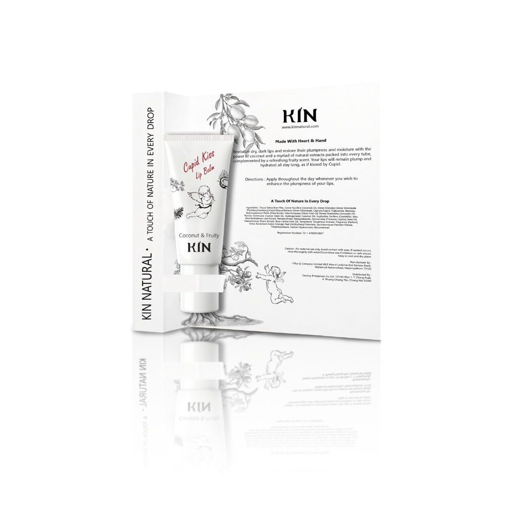 KIN CUPID KISS BALM COCONUT & FRUITY 8 G (BUY 2 GET 1 FREE SUMMER MEMORIES HAND CREAM CITRUS & GINGER)